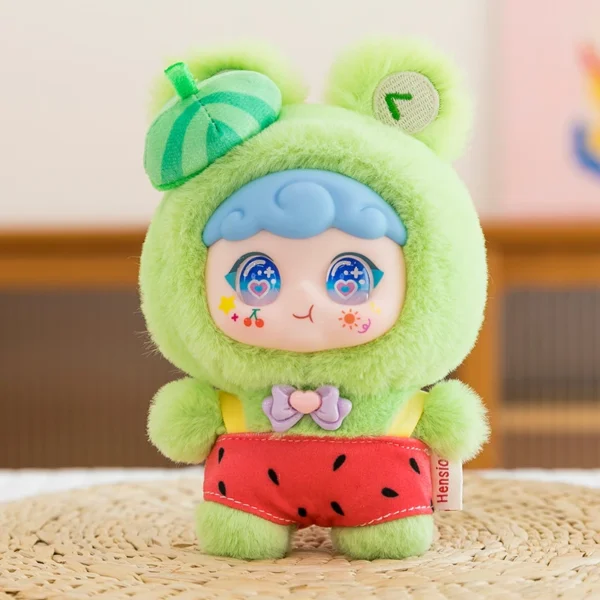 Sweet Summer Series,Plush Doll Blind Box Figures,Vinyl Face Plush Doll Random Design Action Figures Collectible Toys,Plush Blind Box 1PC (1 of 6 Styles) Cute Collectible Toys Birthday Gifts
