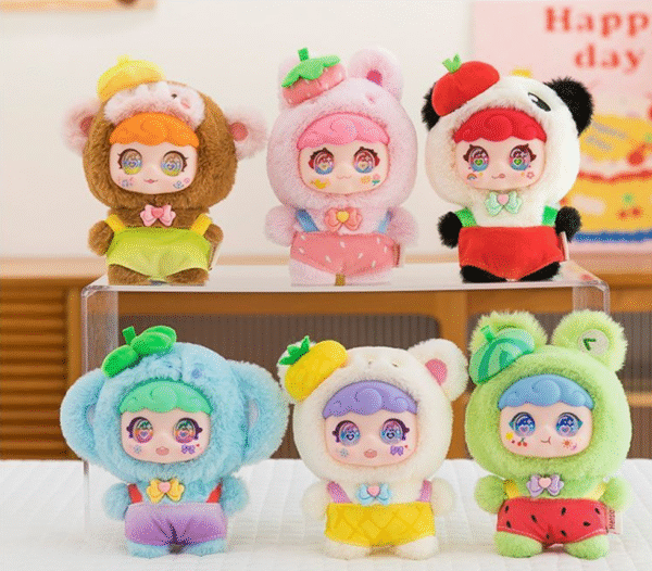Sweet Summer Series,Plush Doll Blind Box Figures,Vinyl Face Plush Doll Random Design Action Figures Collectible Toys,Plush Blind Box 1PC (1 of 6 Styles) Cute Collectible Toys Birthday Gifts