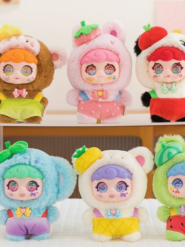 Sweet Summer Series,Plush Doll Blind Box Figures,Vinyl Face Plush Doll Random Design Action Figures Collectible Toys,Plush Blind Box 1PC (1 of 6 Styles) Cute Collectible Toys Birthday Gifts