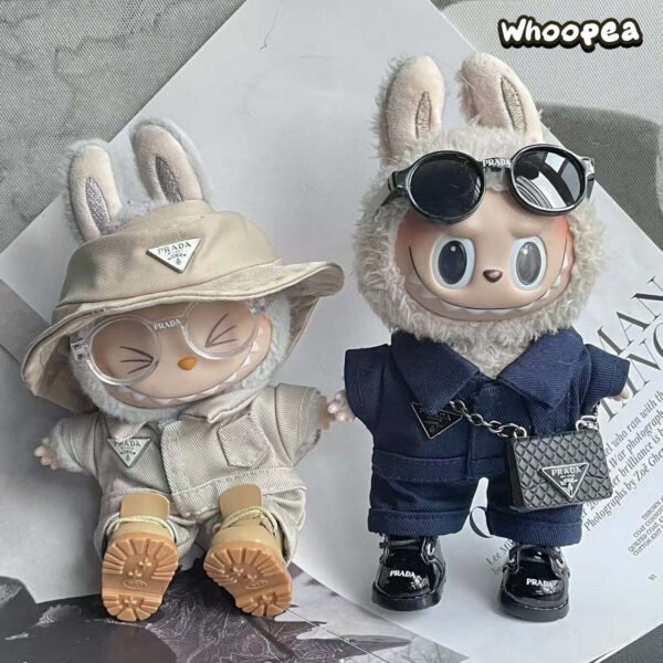 POP MART Labubu Replacing Clothes Set, Labubu Outfit Prada (No Dolls)