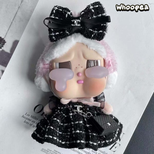 POP MART CRYBABY Replacing Clothes Set, Labubu Chanel Outfit (No Dolls)