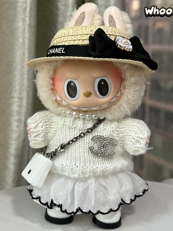 POP MART Labubu Replacing Clothes Set, Labubu Chanel Outfit (No Dolls)