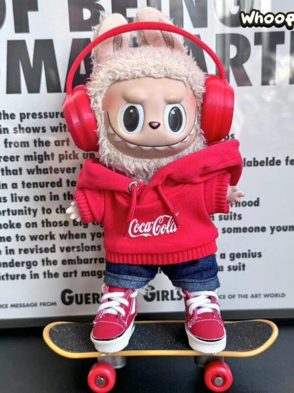 POP MART CRYBABY Replacing Clothes Set, Labubu COCA COLA Outfit (No Dolls)