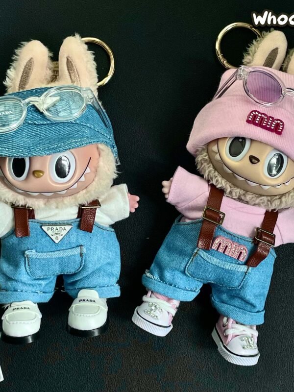 POP MART LABUBU The Monsters Plush Doll Replacing Clothes Set, Labubu New prada Outfit