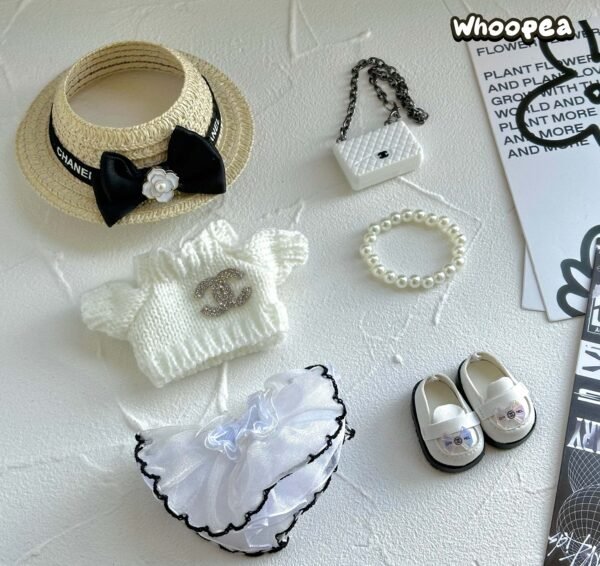 POP MART Labubu Replacing Clothes Set, Labubu Chanel Outfit (No Dolls)