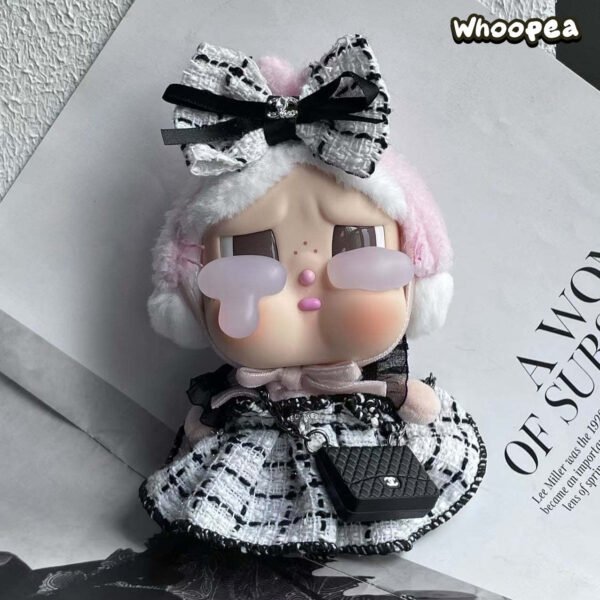 POP MART CRYBABY Replacing Clothes Set, Labubu Chanel Outfit (No Dolls)