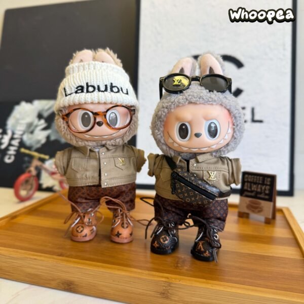 POP MART Labubu Replacing Clothes Set, Labubu Outfit LV (No Dolls)