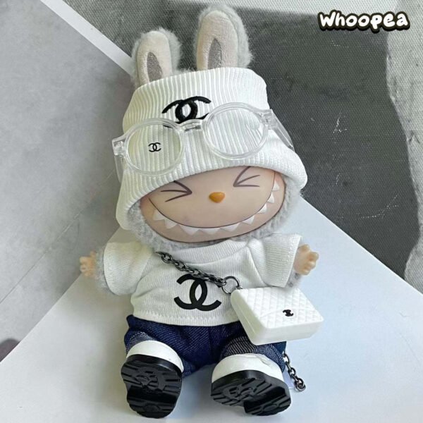 POP MART Labubu Replacing Clothes Set, Labubu Chanel Outfit (No Dolls)
