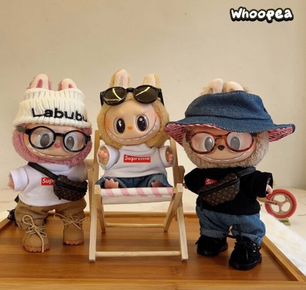 POP MART Labubu Replacing Clothes Set, Labubu Outfit supreme (No Dolls)
