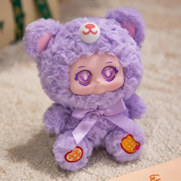 Candy Bear Series,Plush Doll Blind Box Figures,Vinyl Face Plush Doll Random Design Action Figures Collectible Toys,Plush Blind Box 1PC (1 of 6 Styles) Cute Collectible Toys Birthday Gifts