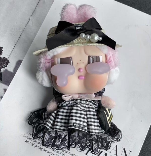 POP MART CRYBABY Replacing Clothes Set, Labubu Chanel Outfit (No Dolls)