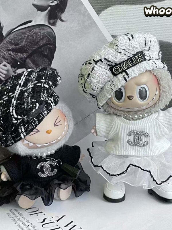 POP MART Labubu Replacing Clothes Set, Labubu Outfit Chanel (No Dolls)
