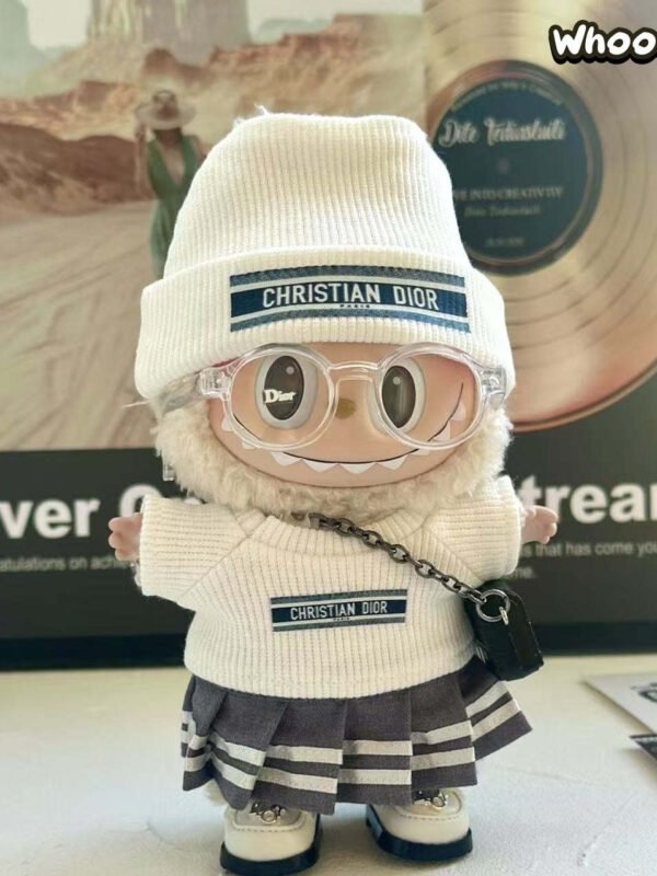 POP MART Labubu Replacing Clothes Set, Labubu Dior Outfit(No Dolls)