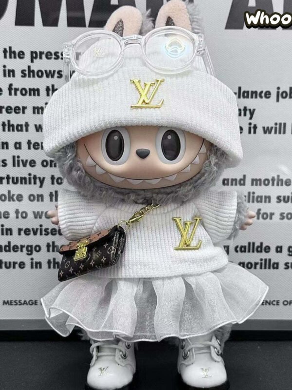 POP MART Labubu Replacing Clothes Set, Labubu Outfit LV