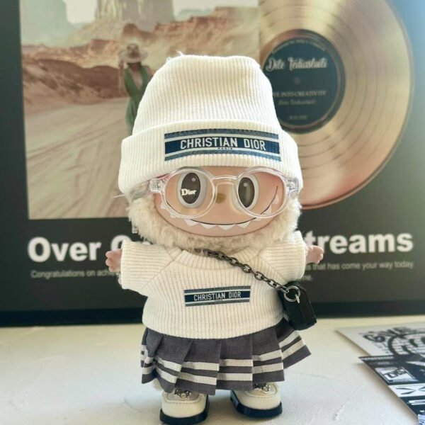 POP MART Labubu Replacing Clothes Set, Labubu Dior Outfit(No Dolls)