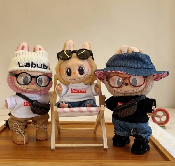 POP MART Labubu Replacing Clothes Set, Labubu Outfit supreme (No Dolls)