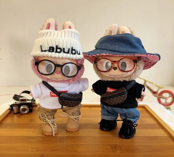 POP MART Labubu Replacing Clothes Set, Labubu Outfit supreme (No Dolls)