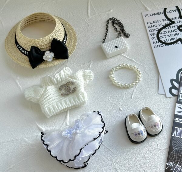 POP MART Labubu Replacing Clothes Set, Labubu Chanel Outfit (No Dolls)