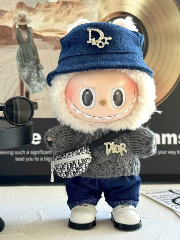 POP MART Labubu Replacing Clothes Set, Labubu Dior Outfit(No Dolls)