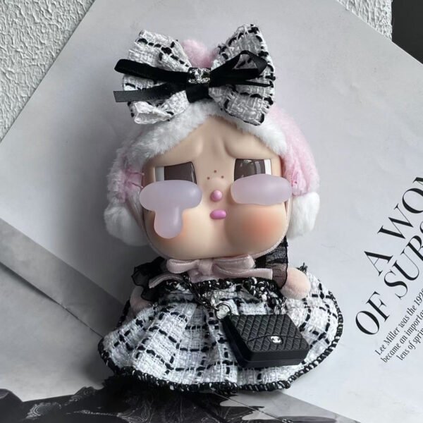 POP MART CRYBABY Replacing Clothes Set, Labubu Chanel Outfit (No Dolls)