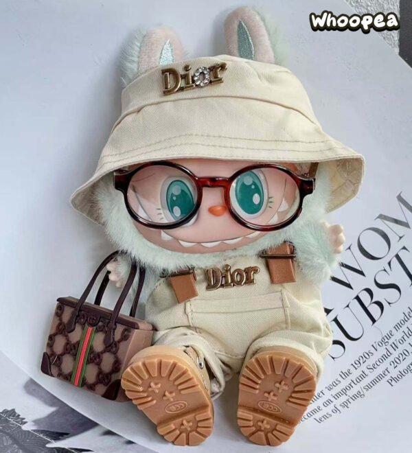 POP MART Labubu Replacing Clothes Set, Labubu Dior Outfit(No Dolls)