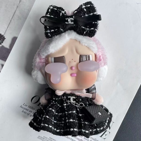 POP MART CRYBABY Replacing Clothes Set, Labubu Chanel Outfit (No Dolls)