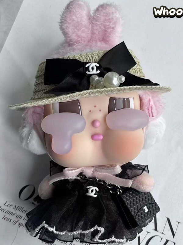 POP MART CRYBABY Replacing Clothes Set, Labubu Chanel Outfit (No Dolls)