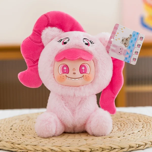 Wooden horse Party series,Plush Doll Blind Box Figures,Vinyl Face Plush Doll Random Design Action Figures Collectible Toys,Plush Blind Box 1PC (1 of 6 Styles) Cute Collectible Toys Birthday Gifts
