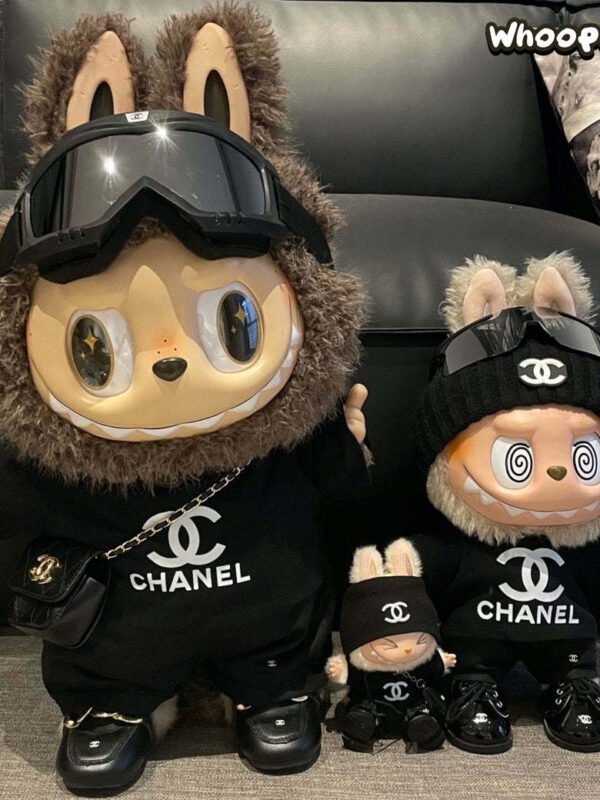 POP MART Labubu Replacing Clothes Set, Labubu Outfit T-Shirt Chanel (No Dolls)