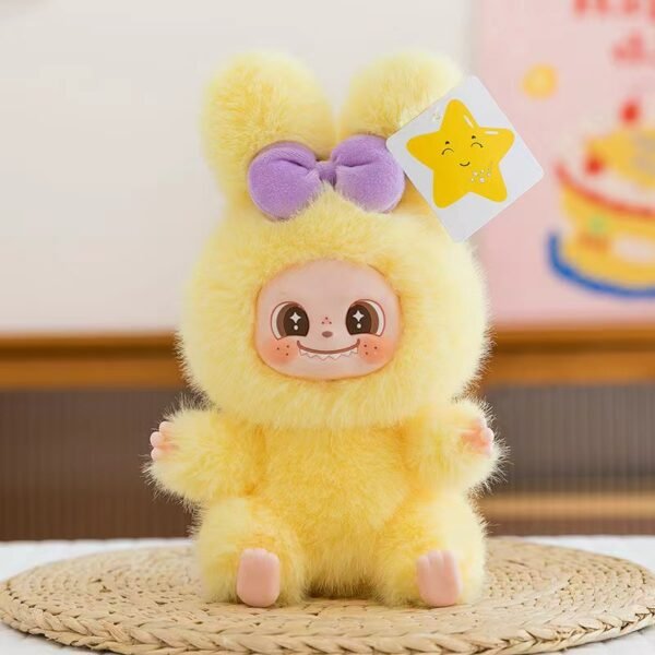 Rabbit Paradise Series,Plush Doll Blind Box Figures,Vinyl Face Plush Doll Random Design Action Figures Collectible Toys,Plush Blind Box 1PC (1 of 6 Styles) Cute Collectible Toys Birthday Gifts